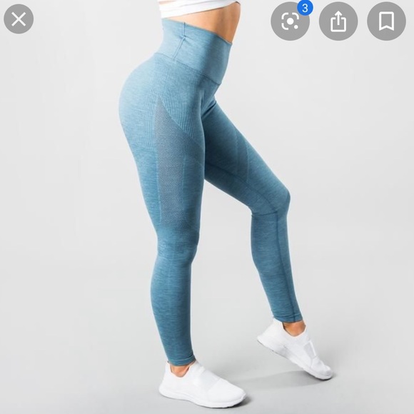 Alphalete Pants & Jumpsuits Nwot Storm Blue Alphalete Aero Leggings